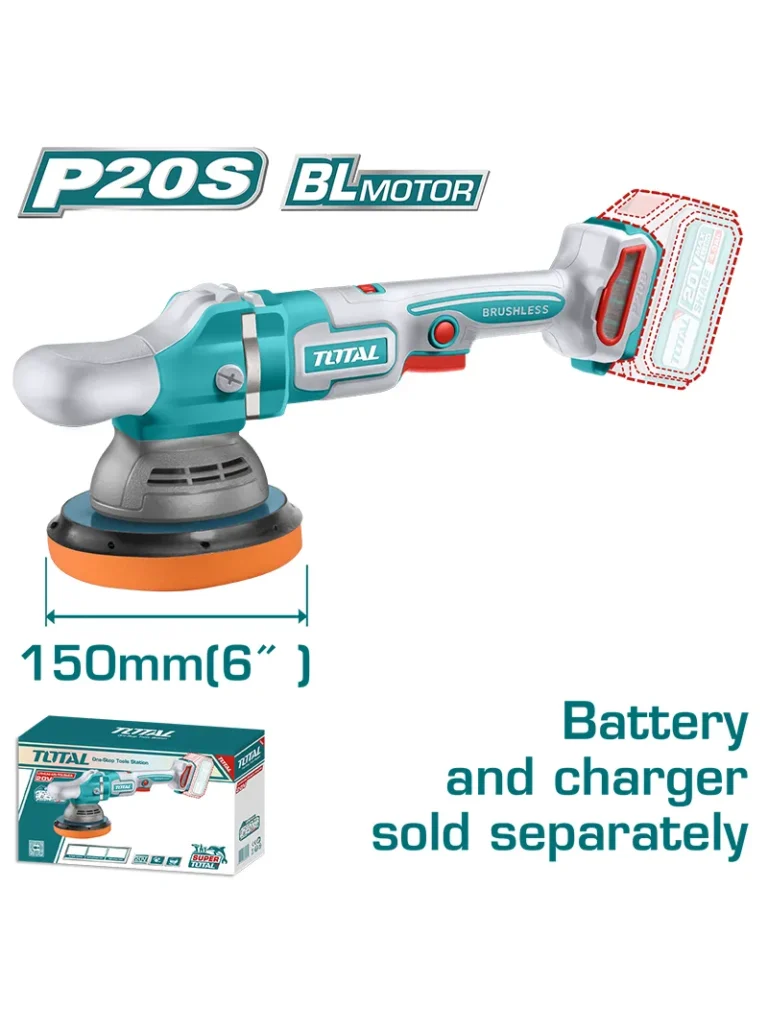 POLICHADORA INALÁMBRICA 20V 6" TAPLI2015 TOTAL TOOLS