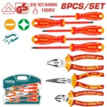 Juego de alicates + destornilladores aislados THKIST3082 Total