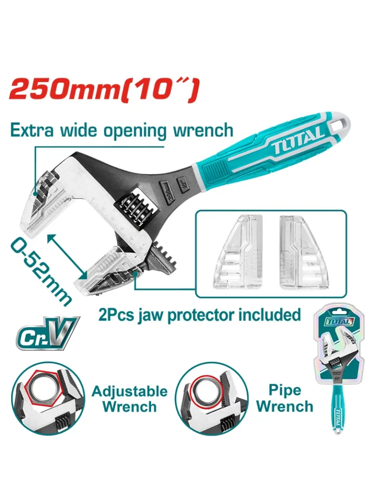 LLAVE EXPANSIVA 2 EN 1 10" THT10210G TOTAL TOOLS