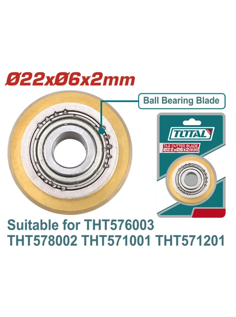 RODAJA EN TUNGSTENO PARA CORTABALDOSA THT576003B TOTAL TOOLS