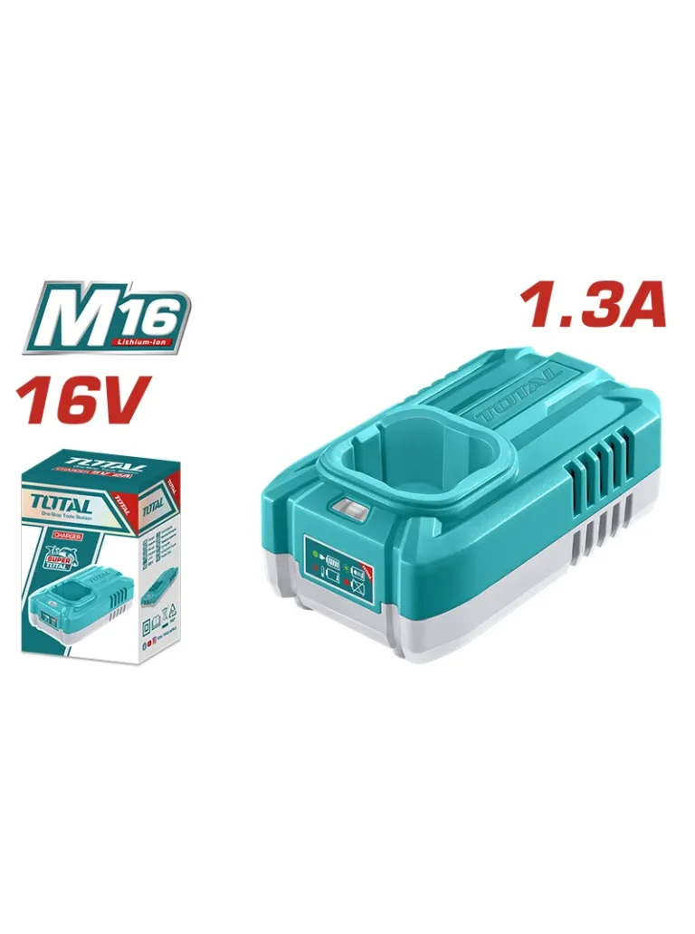 CARGADOR BATERÍAS 16V CARGA RÁPIDA UTFCLI1613 TOTAL TOOLS