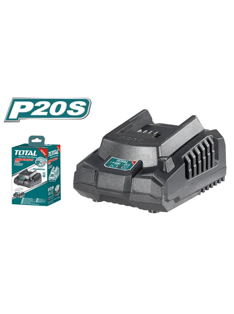 CARGADOR BATERIAS 20V CARGA RAPIDA UTFCLI2001 TOTAL TOOLS