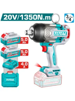 Llave inalámbrica de impacto Total Tools UTIWLI20135 de 3/4" para trabajos de ajuste y desmontaje.