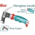 MARTILLO DE UÑA MANGO FIBRA 8 OZ THCH61008D TOTAL TOOLS