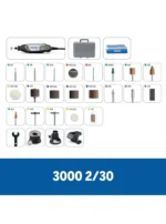 MOTOTOOL 30 ACCESORIOS + GUAYA 3000PP DREMEL