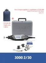 MOTOTOOL 30 ACCESORIOS + GUAYA 3000PP DREMEL