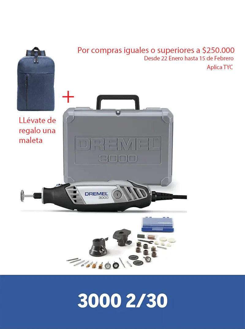 MOTOTOOL 30 ACCESORIOS + GUAYA 3000PP DREMEL MOTOTOOL 30 ACCESORIOS + GUAYA 3000PP DREMEL