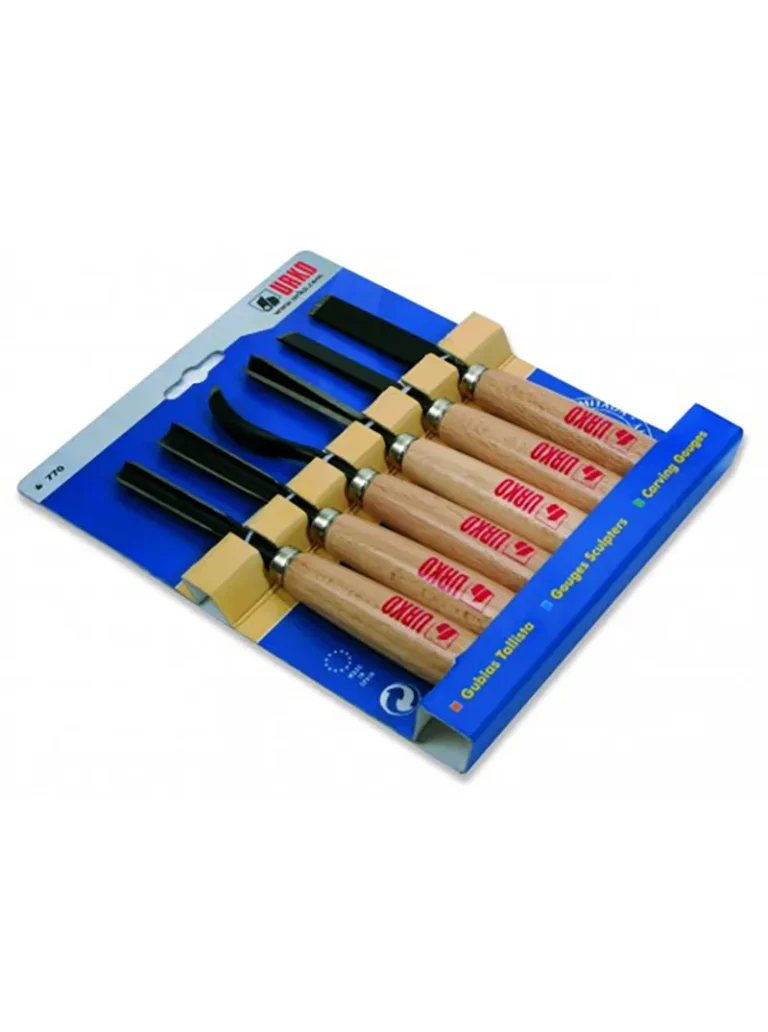 JUEGO DE 6 FORMONES PARA TALLA DE MADERA 770 URKO