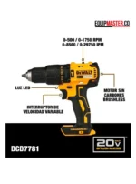 TALADRO INALÁMBRICO DCD7781 + DESTORNILLADOR DE IMPACTO DCF7871 DEWALT