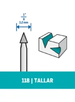 Fresa de Tallado Dremel de punta flecha de 3,2mm (118)