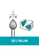 Fresa De Tallado Dremel de Punta Llama de Fuego de 6,4mm (121)