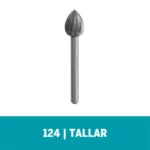 Fresa de Tallado Dremel de punta llama de fuego de 7,9mm (124)