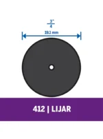 Disco de Lija Dremel de 19,1mm Grano Medio (412)