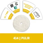 Disco de Fieltro Dremel para Pulir De 12,7mm (414)