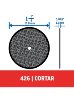 Dremel Kit con 5 Discos Reforzados Para Cortar de 31,8mm (426)