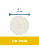 Disco de fieltro Dremel para pulir de 25,4mm (429)