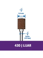 Mandril Vástago Dremel Adaptador de Lijado De 6,4mm (430)