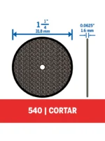 Disco de Corte Dremel de 32mm Para Metal (540)