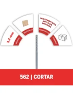Broca de Corte Dremel para Azulejo de Pared de 3,2mm (562)