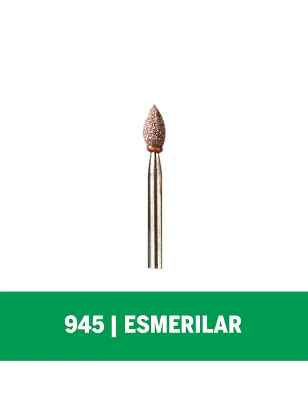 Piedra de Esmerilado Dremel de formato llama de fuego de 4,8mm (945)