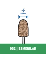 Piedra de esmerilado Dremel formato oval de 9,5mm (952)