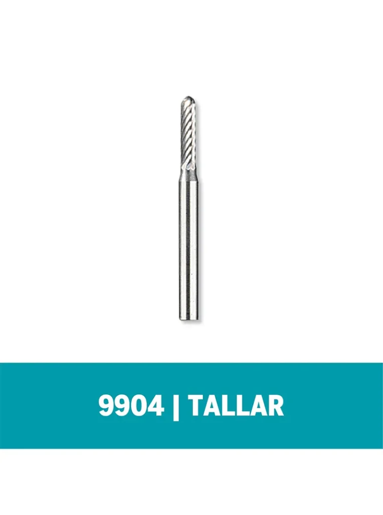 Fresa Dremel de Tallado Cilindrica de Punta Redondada de 2,4mm (9904)