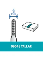 Fresa Dremel de Tallado Cilindrica de Punta Redondada de 2,4mm (9904)
