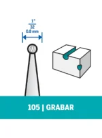Fresa Dremel para grabar de punta redonda (105)