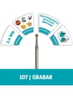 Fresa Dremel de Punta Redonda de 2,4mm para grabar (107)