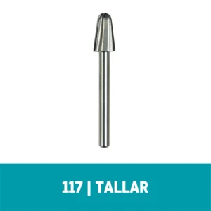 Fresa Dremel de Tallado Cilindrica de Punta Redondada de 6,4mm (117)