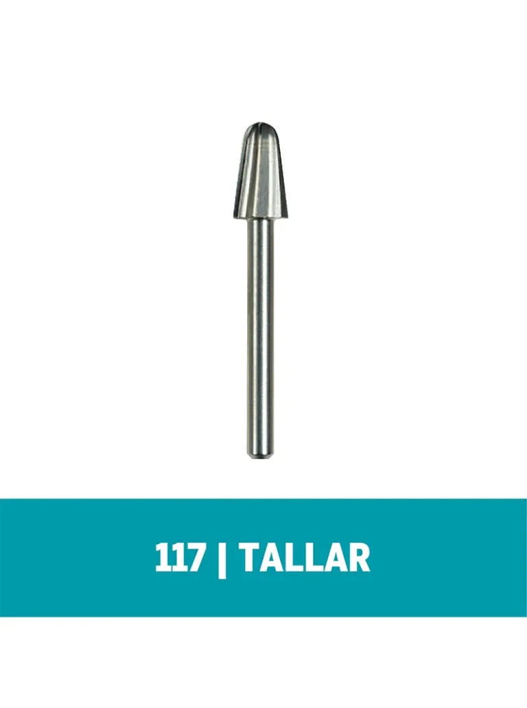 Fresa Dremel de Tallado Cilindrica de Punta Redondada de 6,4mm (117)