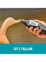 Fresa Dremel de Tallado Cilindrica de Punta Redondada de 6,4mm (117)
