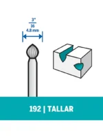 Fresa De Tallado Dremel de Punta Pera de 4,8mm (192)