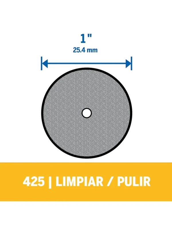 Disco Impregnado Dremel para pulir de 25,4mm (425)