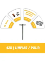 Cepillo de Acero al carbón Dremel de 19,1mm (428)