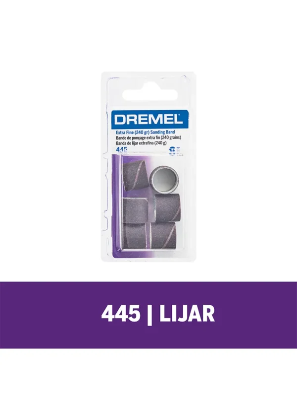 Kit Dremel con 6 tambor de lija 12,7mm grano fino (445)