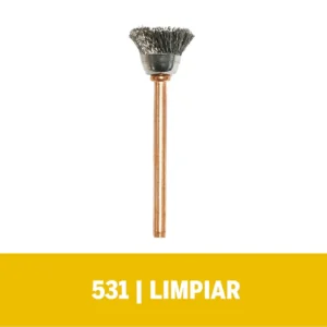 Cepillo Dremel de Acero Inoxidable de 12,7mm para limpiar (531)