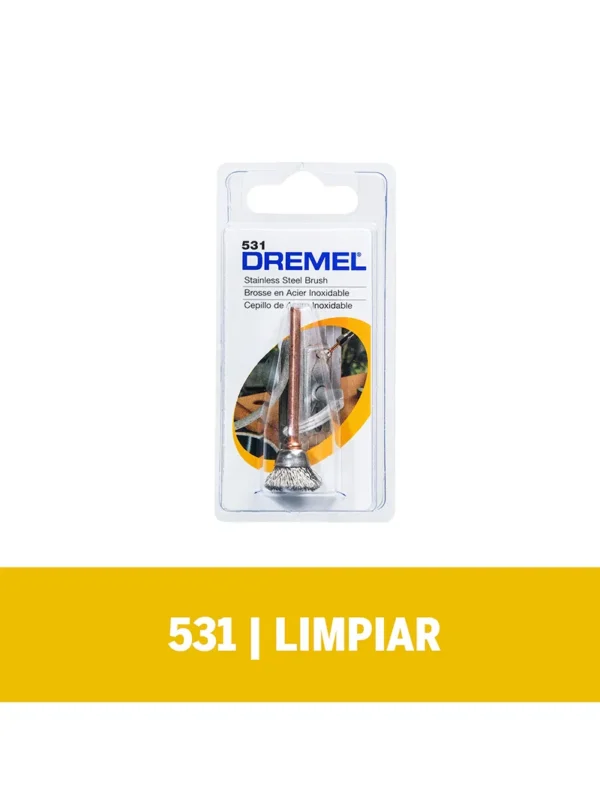 Cepillo Dremel de Acero Inoxidable de 12,7mm para limpiar (531)