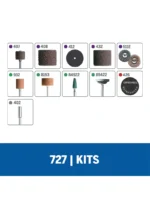 Kit Dremel con 31 acc para lijar y esmerilar (727)