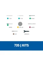 Kit Dremel con 8 accesorios para vidrio y piedra (735)