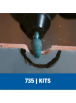 Kit Dremel con 8 accesorios para vidrio y piedra (735)