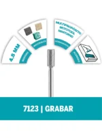 Fresa Diamantada Dremel de Punta Cuadrada de 4,8mm (123)