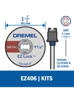 Dremel Kit con 5 Discos Para Cortar EZ-Lock (EZ406)