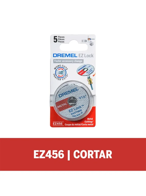 Dremel Kit con 5 Discos Para Cortar EZ-Lock de 38,1mm (EZ456)