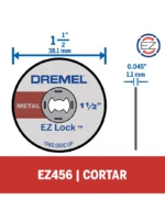 Dremel Kit con 5 Discos Para Cortar EZ-Lock de 38,1mm (EZ456)