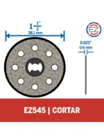 Disco Diamantado Dremel de 38,1mm para cortar EZ-Lock (EZ545)