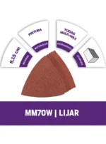 Papel de lija para Dremel Multi-Max con 6 (P60, P120 y P240) M70W