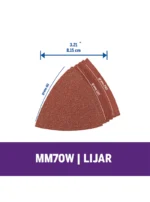 Papel de lija para Dremel Multi-Max con 6 (P60, P120 y P240) M70W