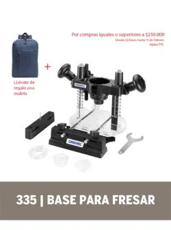 Base Fresadora - Aditamento Mototool Dremel (335)