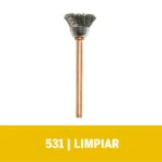 Cepillo Dremel de Acero Inoxidable de 12,7mm para limpiar (531)